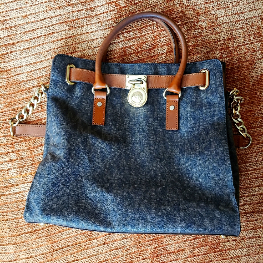 Leather MK Satchel